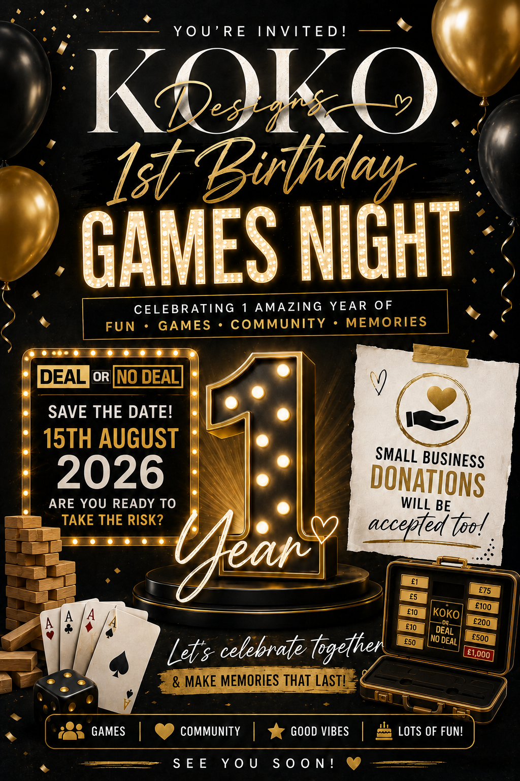 1st Birthday Games Night!!!!!!!