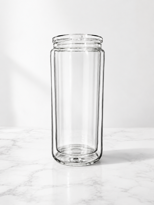 16oz Glass Snowglobe Cup